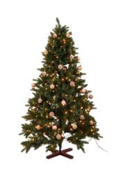 Living and Home 4FT/1.2M Artificial Christmas Tree with RGB Lights & Wood Stand in Green - thumbnail 5
