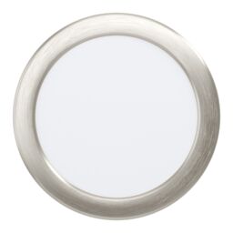 Loops Wall / Ceiling Flush Downlight Satin Nickel Spotlight 10.5W Built in LED in Metallics - thumbnail 1