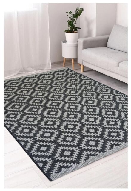 THE RUGS County Collection Genesis Indoor/Outdoor Rugs - 11179A in Dark Grey - Size: 67 cm x 200 cm - image 1
