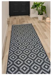 THE RUGS County Collection Genesis Indoor/Outdoor Rugs - 11179A in Dark Grey - Size: 67 cm x 200 cm - thumbnail 5