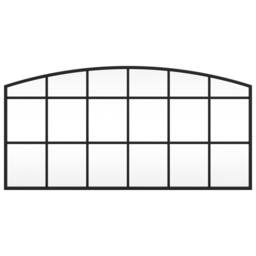 Berkfield Home Wall Mirror Black 80x40 cm Arch Iron - thumbnail 1