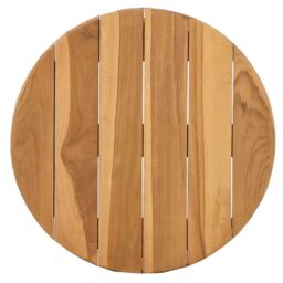Berkfield Home Garden Side Table √ò40x41 cm Solid Wood Teak in Brown - Size: 40x41 cm - thumbnail 5
