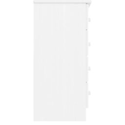 Berkfield Home Chest of Drawers ALTA White 77x35x73 cm Solid Wood Pine - Size: 77 x 35 x 73 cm - thumbnail 5