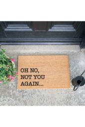 Artsy Mats Oh No Not You Again Doormat - Regular 60x40cm in Black - Size: 40 cm x 60 cm - thumbnail 2