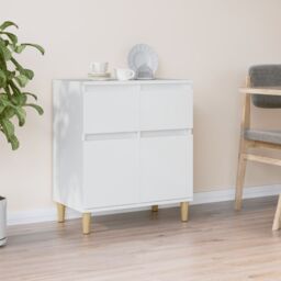 Berkfield Home Sideboard White 60x35x70 cm Engineered Wood - Size: 60 x 35 x 70 cm - thumbnail 1