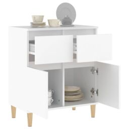 Berkfield Home Sideboard White 60x35x70 cm Engineered Wood - Size: 60 x 35 x 70 cm - thumbnail 5