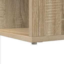 Berkfield Home Corner Desk with Shelf with Storage Sonoma oak 101.5 x 149.5 x 149.5 cm in Brown - thumbnail 7