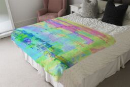 Benjamin Tate Design Fuzzy London Blanket in Natural - Size: 120 cm x 150 cm - thumbnail 3