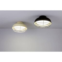 Netlighting Helmet 2 Light Outdoor Ceiling Light Cream IP44 E27 - thumbnail 2