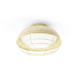 Netlighting Helmet 2 Light Outdoor Ceiling Light Cream IP44 E27 - thumbnail 1