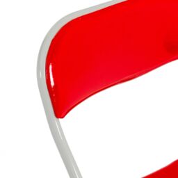 Harbour Housewares Coloured Padded Folding Chairs Pack of 6 in Red - thumbnail 4