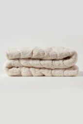 Homescapes Deep Quilted Fleece Mattress Topper in White - Size: Double - thumbnail 4