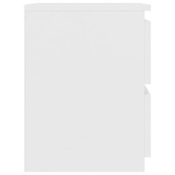 Berkfield Home Bedside Cabinets 2 pcs White 30x30x40 cm Engineered Wood - Size: 30 x 30 x 40 cm - thumbnail 6