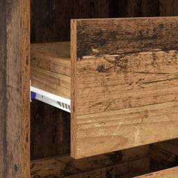 Berkfield Home Old Wood Writing Desk Old wood Engineered Wood Medium in Brown - thumbnail 9