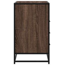 Berkfield Home Drawer Cabinet Brown Oak 70x41x70 cm Engineered Wood - Size: 70 x 41 x 70 cm - thumbnail 6