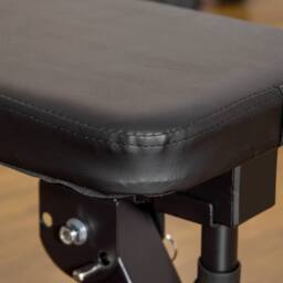 STILVORA Foldable Weight Bench with Adjustable Barbell Rack in Black - thumbnail 9