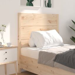 Berkfield Home Headboard 81x4x100 cm Solid Wood Pine in Brown - Size: 81 x 4 x 100 cm - thumbnail 3