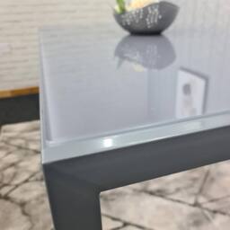 KOSY KOALA Dining Table Grey Glass Kitchen Place for 4 Seats, Dining Table Only - thumbnail 8