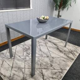 KOSY KOALA Dining Table Grey Glass Kitchen Place for 4 Seats, Dining Table Only - thumbnail 7