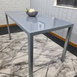 KOSY KOALA Dining Table Grey Glass Kitchen Place for 4 Seats, Dining Table Only - thumbnail 4