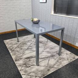 KOSY KOALA Dining Table Grey Glass Kitchen Place for 4 Seats, Dining Table Only - thumbnail 3