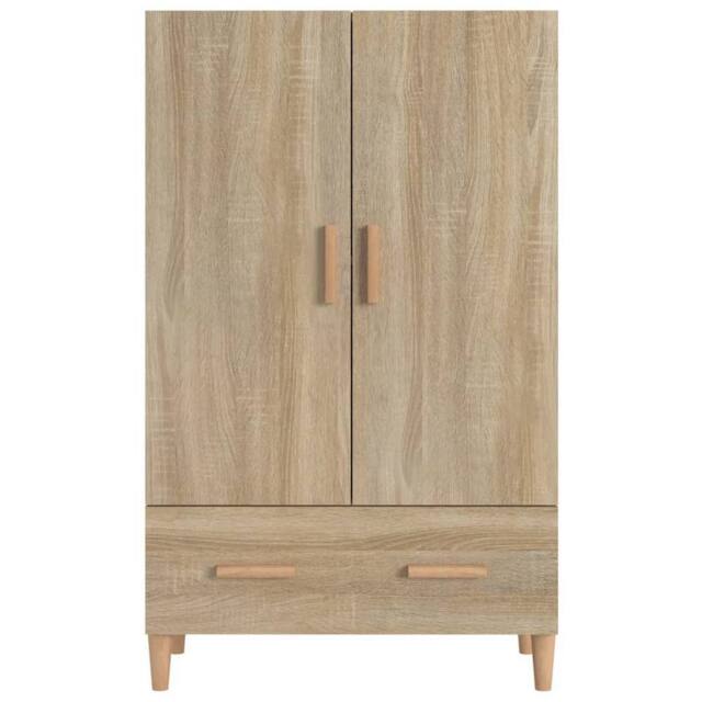 Berkfield Home Highboard Sonoma Oak 70x31x115 cm Engineered Wood in Light Beige - Size: 70 x 31 x 115 cm - image 1