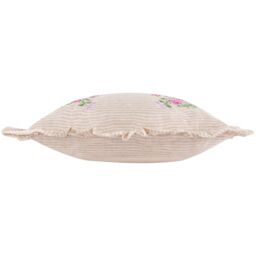 Wylder Martha Embroidered Ruffle Cushion in Pink - Size: 50 cm x 50 cm - thumbnail 4