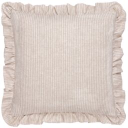 Wylder Martha Embroidered Ruffle Cushion in Pink - Size: 50 cm x 50 cm - thumbnail 3