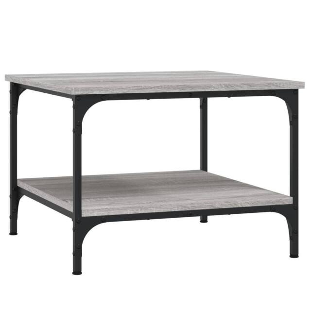 Berkfield Home Coffee Table Grey Sonoma 55x55x40 cm Engineered Wood - Size: 55 x 55 x 40 cm - image 1