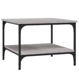 Berkfield Home Coffee Table Grey Sonoma 55x55x40 cm Engineered Wood - Size: 55 x 55 x 40 cm - thumbnail 1