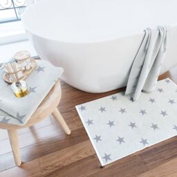 Helena Springfield 'Star' Cotton Bath Mat in Grey - thumbnail 2