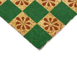 Artsy Mats Green Petal Checkerboard Coir Doormat (90 x 60cm) in Brown - Size: 60 cm x 90 cm - thumbnail 9