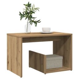 Berkfield Home Side Table Artisan Oak 59x36x38 cm Engineered Wood in Brown - Size: 59 x 36 x 38 cm - thumbnail 3