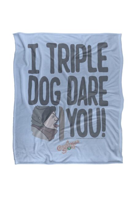 Warner Brothers A Christmas Story Frozen Tongue Silky Touch Super Soft Throw Blanket in White - image 1