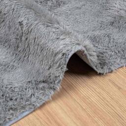 Berkfield Home Shaggy Rug High Pile NAVARRA Light Grey 80x150 cm Polyester - Size: Medium - thumbnail 5