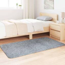 Berkfield Home Shaggy Rug High Pile NAVARRA Light Grey 80x150 cm Polyester - Size: Medium - thumbnail 3