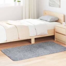 Berkfield Home Shaggy Rug High Pile NAVARRA Light Grey 80x150 cm Polyester - Size: Medium - thumbnail 2