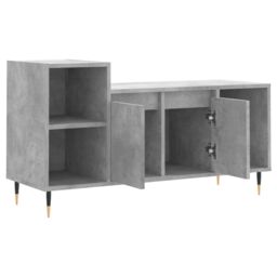 Berkfield Home TV Cabinet Concrete Grey 100x35x55 cm Engineered Wood - Size: 100 x 35 x 55 cm - thumbnail 6