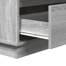 Berkfield Home Bedside Cabinet with LED Grey Sonoma 71x34, 5x75 cm Engineered Wood - thumbnail 9