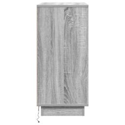 Berkfield Home Bedside Cabinet with LED Grey Sonoma 71x34, 5x75 cm Engineered Wood - thumbnail 7