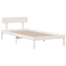 Berkfield Home Bookcase Bed without Mattress White 90x200 cm Solid Wood Pine - thumbnail 5