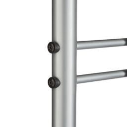 House of Home Clothes Stand Hallway Multi Purpose 18 Hooks Jackets Hats Bags 2 Shelves For Shoes in Grey - thumbnail 6