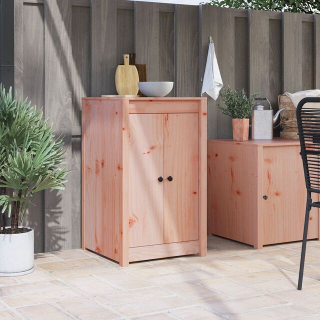 Berkfield Home Outdoor Kitchen Doors 50x9x82 cm Solid Wood Douglas Fir in Brown - Size: 50 x 9 x 82 cm - image 1
