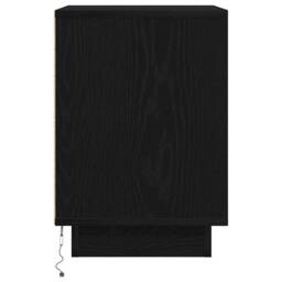 Berkfield Home Bedside Cabinets with LED Lights¬†2 pcs Black 38x34x50 cm - Size: 38 x 34 x 50 cm - thumbnail 9