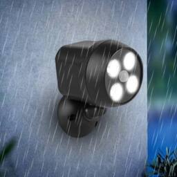 EONLION 4 LED Battery Powered Security Light in Black - thumbnail 4