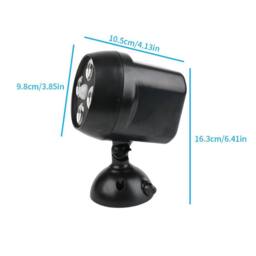 EONLION 4 LED Battery Powered Security Light in Black - thumbnail 2