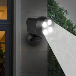 EONLION 4 LED Battery Powered Security Light in Black - thumbnail 3
