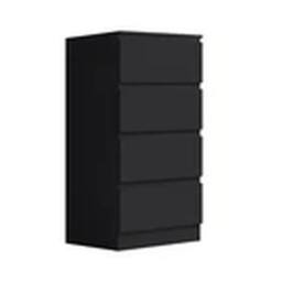 EONLION Black 4 Drawer Chest of Drawers Handleless Scandinavian Bedroom - thumbnail 4