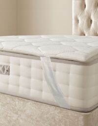 Somnior Cooling Mattress Topper Cool Soft Touch Prevents Overheating in White - Size: Double - thumbnail 1