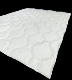 Somnior Cooling Mattress Topper Cool Soft Touch Prevents Overheating in White - Size: Double - thumbnail 2